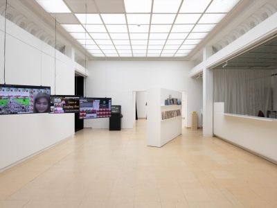 Exhibition view, FAULTS AND BRIDGES, Kunstpavillon 2023. Photo: Daniel Jarosch