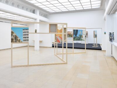 Exhibition view UNFIXED PLACE, AMBIGUOUS TIME, Vigan Nimani, Kunstpavillon, Innsbruck 2023. Photo: WEST. Fotostudio